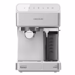 Cecotec Power Instant-ccino 20 Touch, Machine à expresso, 1,4 L, Café moulu, 1350 W, Acier inoxydable, Blanc