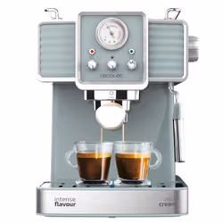 Cecotec Power Espresso 20 Tradizionale, Machine à expresso, 1,5 L, 1350 W, Acier inoxydable