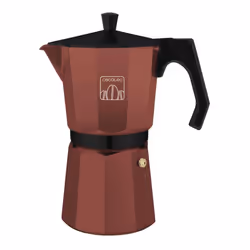 Cecotec 01609, Cafetière à moka, 0,3 L, Rouge, Aluminium, 6 tasses, Silicone, Acier inoxydable