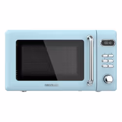 Cecotec ProClean 3110 Retro Blue, Comptoir, Micro-ondes grill, 20 L, 700 W, Écran integré, Boutons, Rotatif