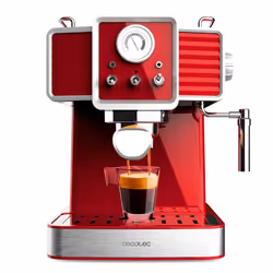 Cecotec 01727, Machine à expresso, 1,5 L, Café moulu, 1350 W, Rouge