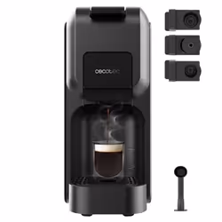 Cecotec FreeStyle Compact, Machine à expresso, 0,8 L, Capsule de café, Café moulu, 1350 W, Noir