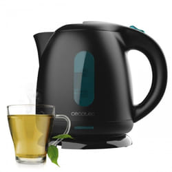 Cecotec - Bouilloire Electrique Thermosense 140 Black. Bouilloire 1 l sans bpa, 2200 w pour un chauffage rapide, filtre anti-calcaire, base rotative