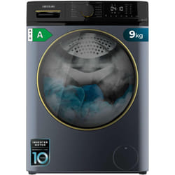 Cecotec - Lave-linge de chargement frontal ice blue de capacité 9 kg de, 1400 tr/min, classe a, vapeur max, moteur inverter plus, 15 programmes,