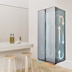 Cecotec Bolero CoolMarket SBS 436 SBI frigo américain Pose libre 436 L E Noir - Vue supplémentaire 5