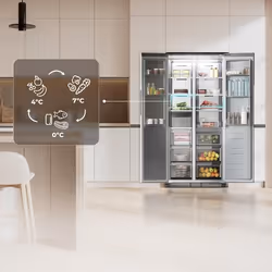 Cecotec Bolero CoolMarket SBS 436 SBI frigo américain Pose libre 436 L E Noir - Vue supplémentaire 7