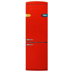 Cecotec Réfrigérateur rétro Bolero CoolMarket Combi Origin 294+ Red E