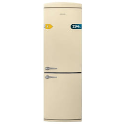 Cecotec - Beige Retro Combi Refrigerator Bolero CoolMarket Combi Origin 294+ Beige e. Réfrigérateur combiné 2 portes, 294L, Total No Frost, Multi