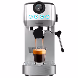 Cecotec Power Espresso 20 Steel Pro, Machine à expresso, 1,3 L, Café moulu, 1350 W, Acier inoxydable