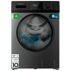 Cecotec Bolero DressCode 8410 Inverter Steel A machine à laver Charge avant 8 kg 1400 tr/min Noir, Acier inoxydable