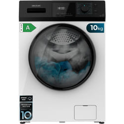 Cecotec - Lave-linge 10Kg à chargement frontal Bolero Dresscode 10410 Inverter a. 1950W, 1400 rpm réglable, 16 programmes, moteur Inverter Plus,
