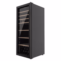 Cecotec 02300, Refroidisseur de vin compresseur, Pose libre, 98 bouteille(s), G, Lumière intérieure, Noir