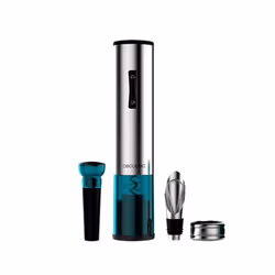 Cecotec 02310, Tire-bouchon électrique, Bleu, Acier inoxydable, Acier inoxydable, 46,5 mm, 49,5 mm, 232 mm