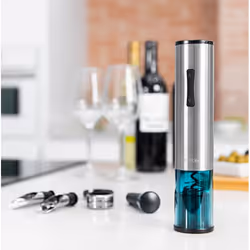 Cecotec 02310 tire-bouchon Tire-bouchon électrique Bleu, Acier inoxydable