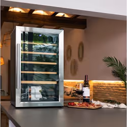Cecotec GrandSommelier 24000 Refroidisseur de vin compresseur Pose libre Gris 24 bouteille(s)