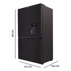 Cecotec Bolero CoolMarket 4D 564 frigo américain Pose libre 564 L E Noir - Vue supplémentaire 2