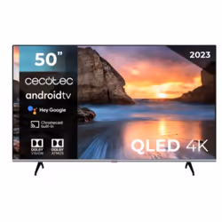 Cecotec VQU10050, 127 cm (50"), 3840 x 2160 pixels, QLED, Smart TV, Wifi, Noir