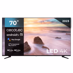 Cecotec ALU20070, 177,8 cm (70"), 3840 x 2160 pixels, 4K Ultra HD, LCD, Smart TV, Noir