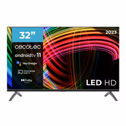 Cecotec 02622, 81,3 cm (32"), 1366 x 768 pixels, HD, LED, Noir