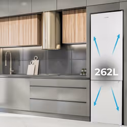 Cecotec Bolero CoolMarket Combi 262 frigo combine Pose libre 262 L E Blanc