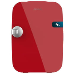 Cecotec - Mini Fridge Bolero MiniCooling 4L Rio Red, Fonctionnement 12V-220V, Compatible voiture et caravanes, Fonction de refroidissement et de
