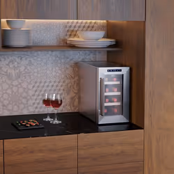 Cecotec 02708 refroidisseur à vin Refroidisseur de vin thermoélectrique Pose libre Acier inoxydable 8 bouteille(s) - Vue supplémentaire 4