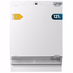 Capacité de 121 litres. Hauteur : 81,8 cm. Largeur : 59,5 cm. Profondeur : 54,5 cm. Classe E : classification énergétique opt ...