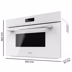 Cecotec Bolero Hexa MW703800 Glass White Blanc Micro-ondes grill Intégré 34 L