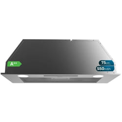 Cecotec - Hotte Aspirante 75cm Bolero Flux it 755500 Inox a++. Moteur 70W, 3 Niveaux de Puissance, Faible consommation, Finition inox, Puissance