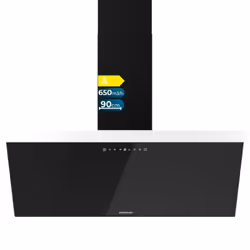 Bolero Flux DT 606500 Glass Black A Hotte décorative Bolero Flux DT 606500 Glass Black A de 60 cm de large, finition de la fa ...
