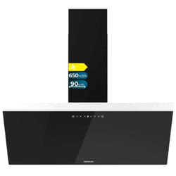 Hotte décorative Bolero Flux dt 906500 Glass Black a - Cecotec