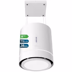Bolero Flux CRE 448000 White A++ Hotte ronde suspendue Bolero Flux CRE 448000 Inox A++, diamètre 44 cm, finition blanche, asp ...