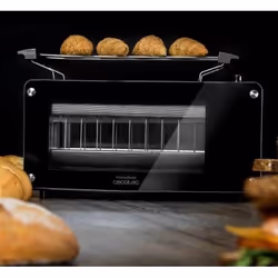 Cecotec VISIONTOAST 2 part(s) 1260 W Noir, Acier inoxydable
