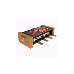 Cecotec Cheese&Grill 8200 Wood Black raclette 8 personne(s) 1200 W Noir, Bois