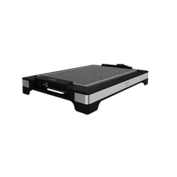 Cecotec 03096 gril éléctrique Pose libre 2000 W Noir, Acier inoxydable