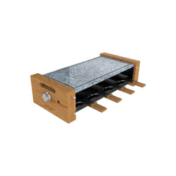 Cecotec Cheese&Grill 8400 Wood AllStone raclette 8 personne(s) 1200 W Noir, Gris, Bois