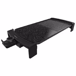 Plancha électrique avec 2600 W de puissance pour que vous cuisiniez tous types d’aliments de manières rapide et précise. Plaq ...