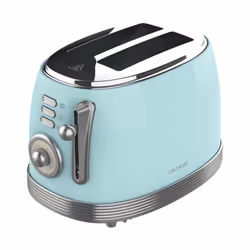 Cecotec Vintage 800, 2 part(s), Bleu, Chrome, Acier inoxydable, Boutons, Niveau, Rotatif, 850 W, 220 - 240 V
