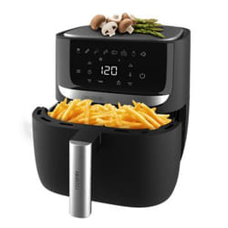 Cecotec 03214 friteuse Unique 5,5 L Autonome 1700 W Friteuse d’air chaud Noir, Acier