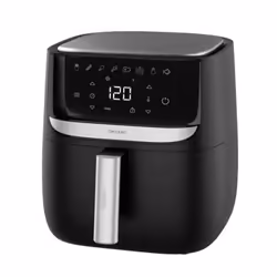 Cecotec 03214 friteuse Unique 5,5 L Autonome 1700 W Friteuse d’air chaud Noir, Acier