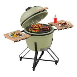 Cecotec 7462 Barbecue/grill Kamado Egg Charbon + bois de chauffage Blanc