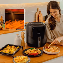 Cecotec Cecofry Rain Pack Friteuse à air chaud 5,5L 1550W Noir - Vue supplémentaire 6