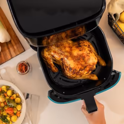 Cecotec 03310 friteuse Unique 5,5 L Autonome 1700 W Friteuse d’air chaud Noir, Acier inoxydable