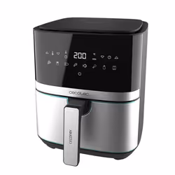 Cecotec 03317 friteuse Unique 5,5 L Autonome 1700 W Friteuse d’air chaud Noir, Acier inoxydable