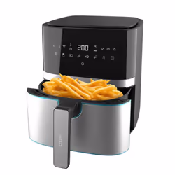 Cecotec 03317 friteuse Unique 5,5 L Autonome 1700 W Friteuse d’air chaud Noir, Acier inoxydable