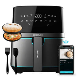 Cecotec 03319 friteuse Unique 5,5 L Autonome 1700 W Friteuse sans huile Noir, Acier inoxydable