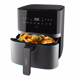 Cecotec 03319 friteuse Unique 5,5 L Autonome 1700 W Friteuse sans huile Noir, Acier inoxydable