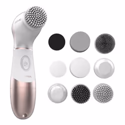 Cecotec 03371 brosse de nettoyage du visage Brosse rotative Marron, Blanc