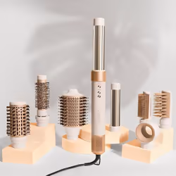 Cecotec CeramicCare AirGlam Multistyler À chaleur Champagne, Blanc 1400 W 1,8 m - Vue supplémentaire 3