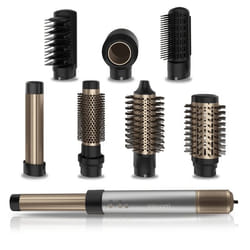 Cecotec 03467 brosse soufflante et fer à lisser Multistyler À chaleur Aluminium, Noir, Or 1400 W 1,8 m